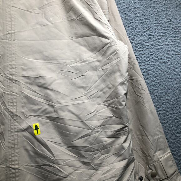 LL Bean Long Raincoat Trench Coat Womens Medium Tan Removable Liner 0 CCH2 - Picture 12 of 12